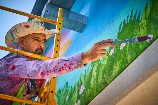 Rooftop Garden Mural by GONZO247